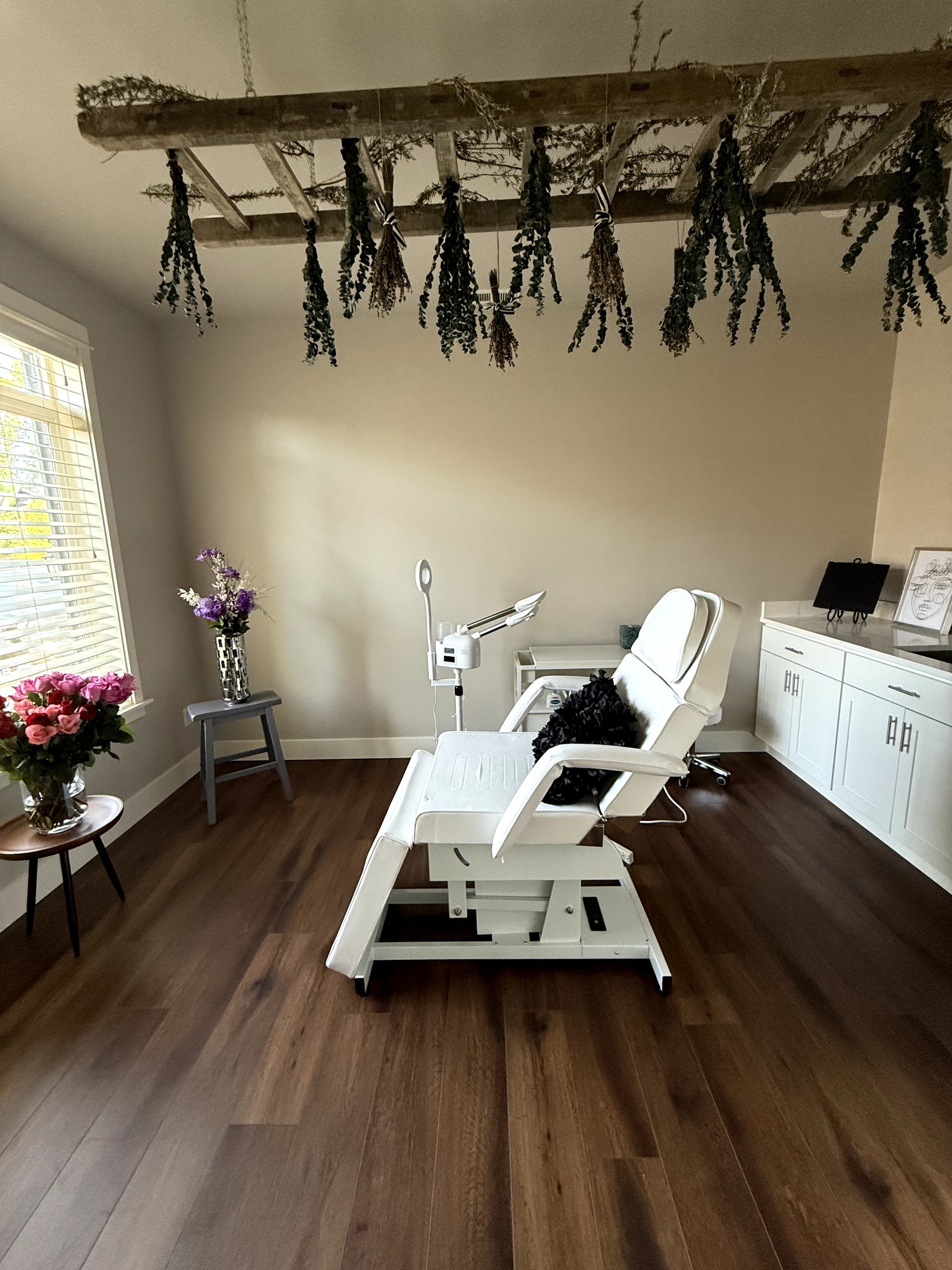 PicoBella Esthetics luxury studio interior with professional treatment chair and modern equipment